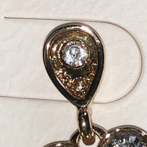 Amrita Gold & Crystal Chandelier Earrings - Picture 6 of 8